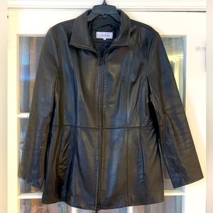 Vintage Calvin Klein soft 100% leather jacket